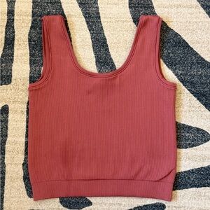 Athleta Girl Rise Above Ribbed Crop Tank